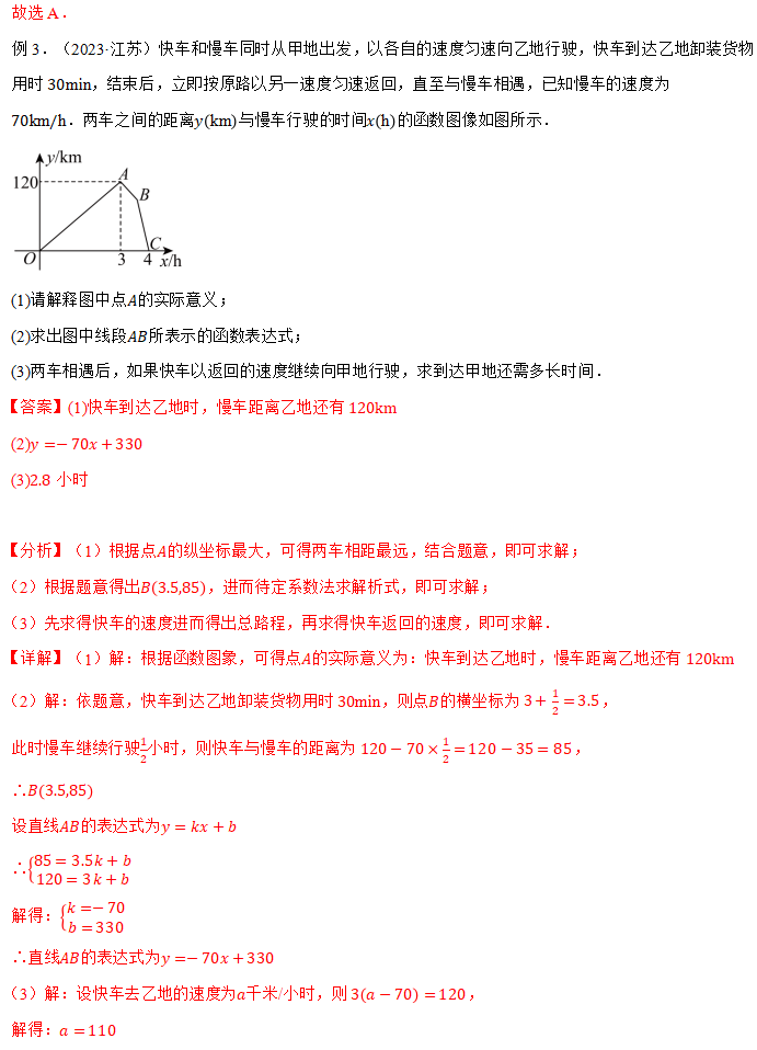 中考解题秘籍10-函数的综合应用解题步骤 第7张