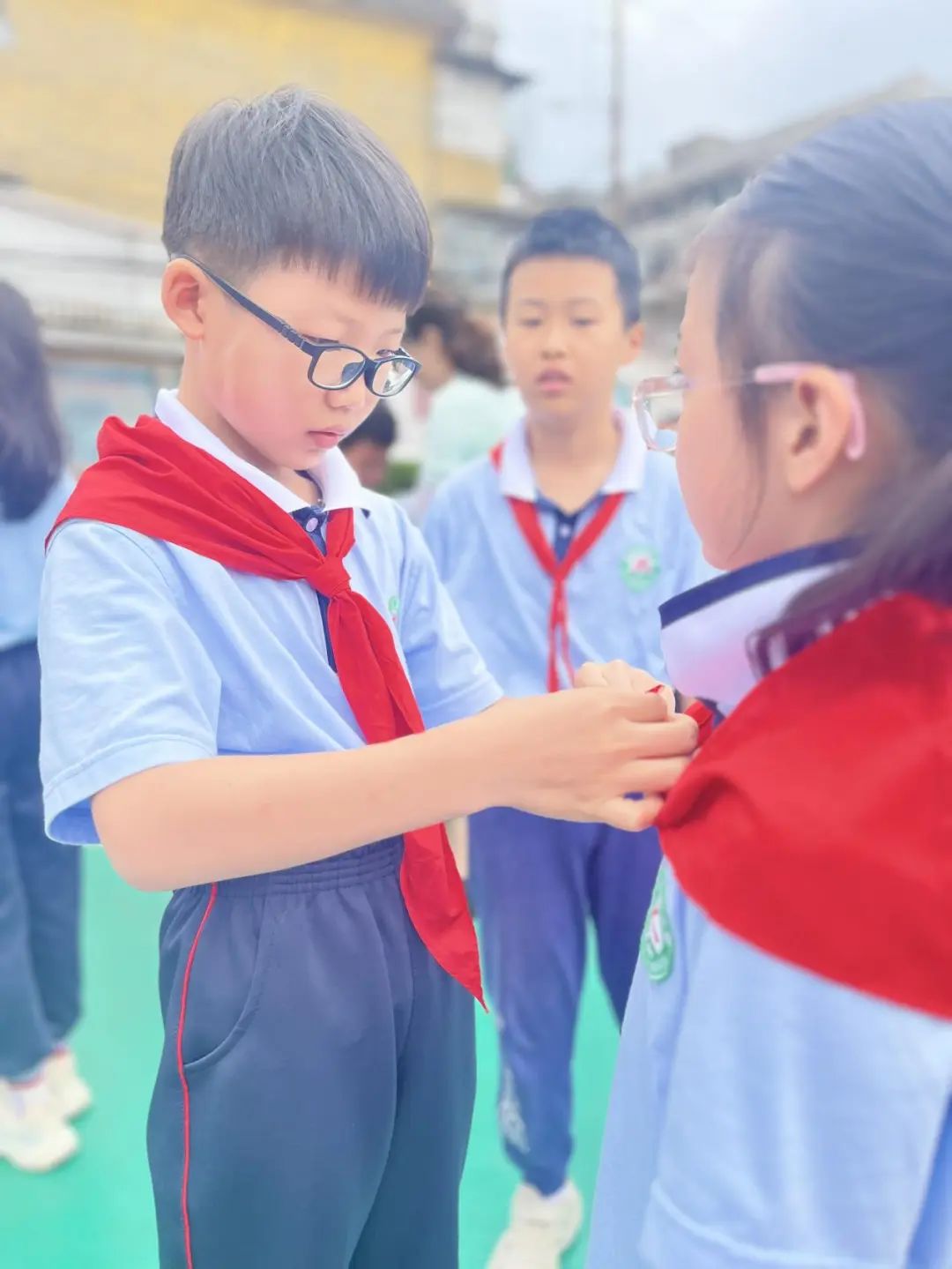 “红领巾爱祖国”——贵溪市实验小学一年级第一批少先队员入队仪式 第11张