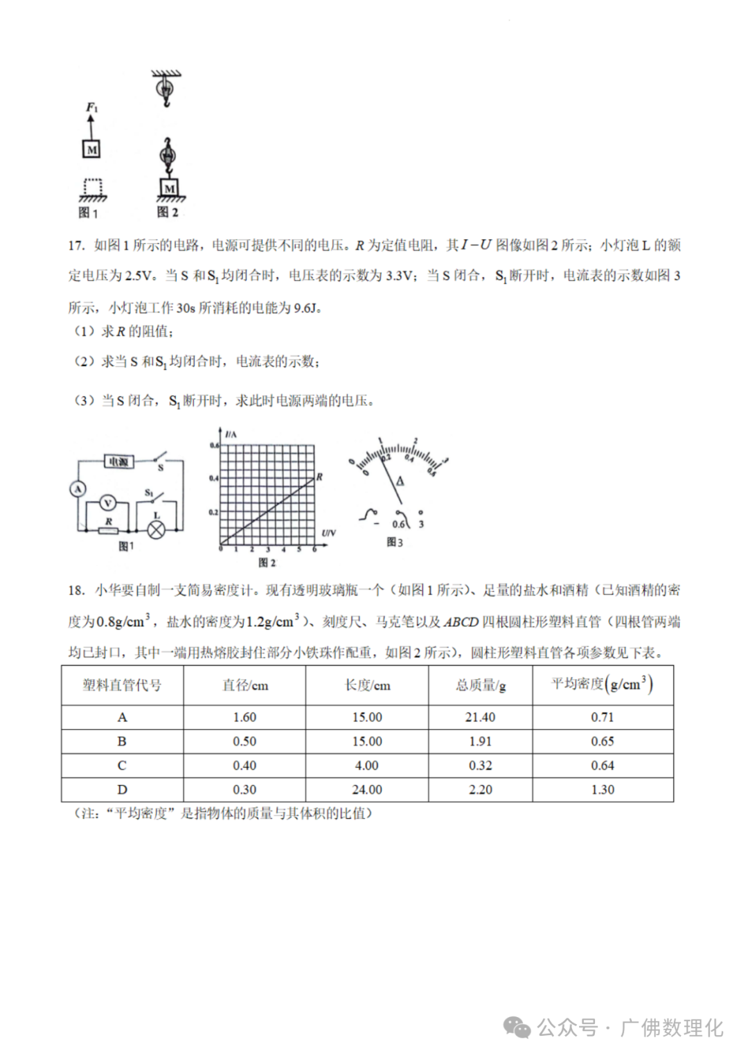 2024年广东省广州市花都区中考物理二模试卷 第6张