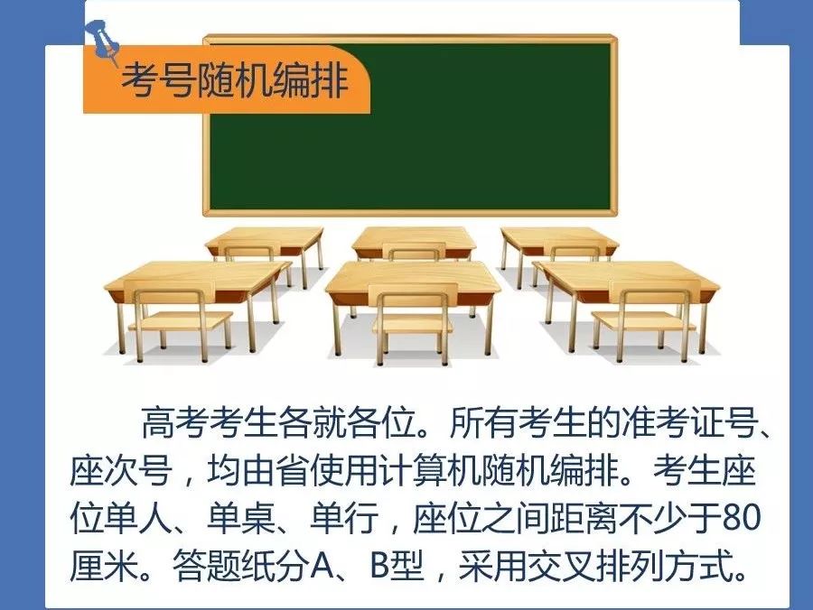 【高考资讯】高考考场座位安排有这么多门道?6个考场必知小细节一定要注意! 第1张