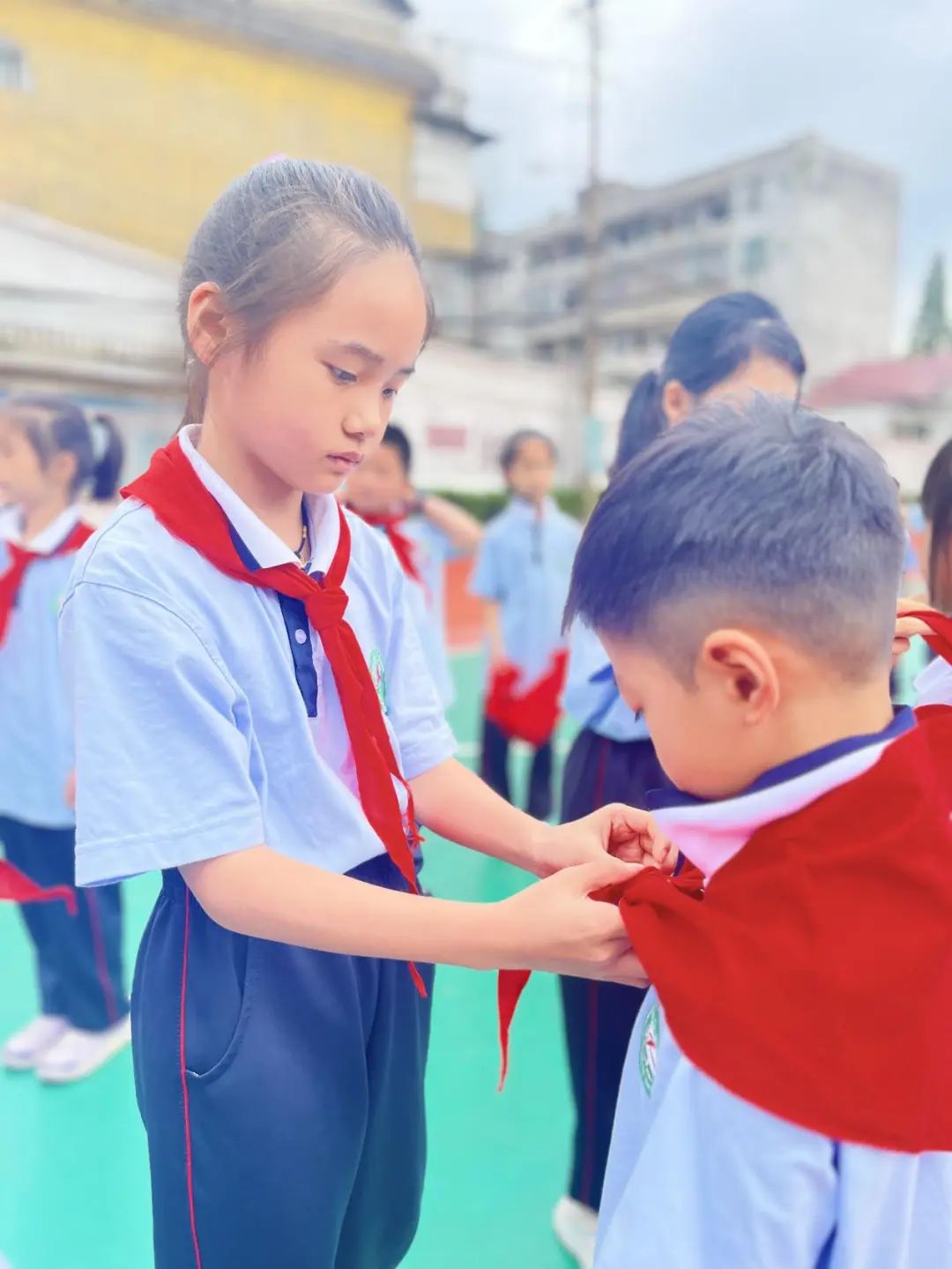 “红领巾爱祖国”——贵溪市实验小学一年级第一批少先队员入队仪式 第10张