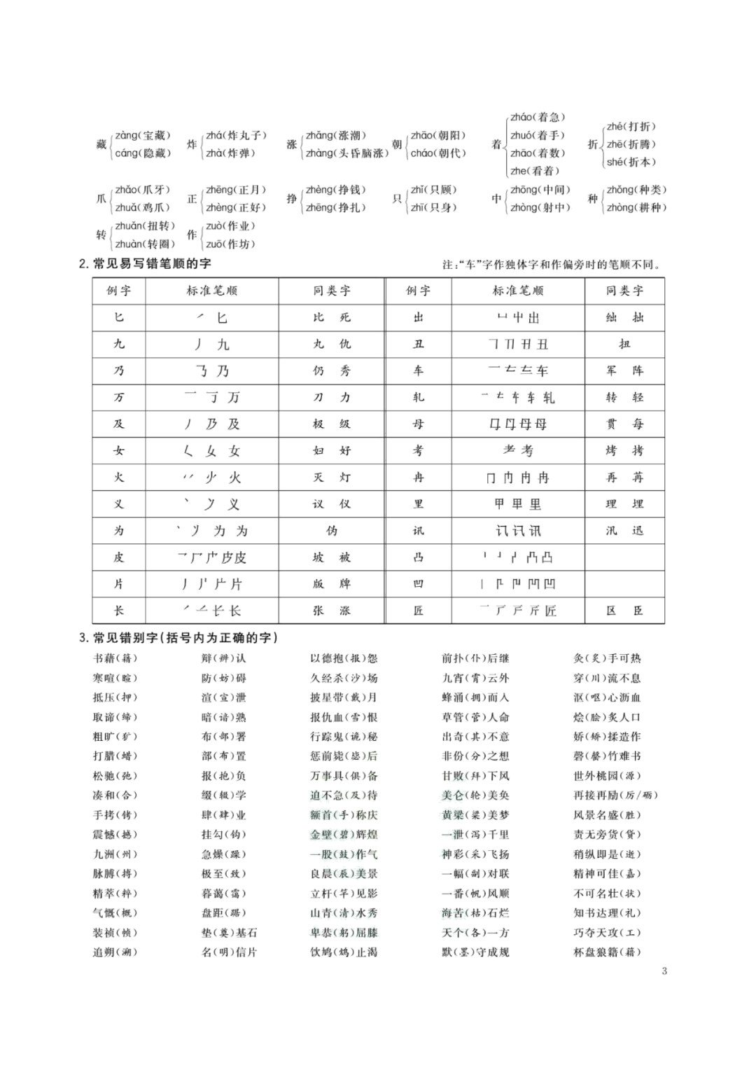 小学总复习语文知识清单 第4张