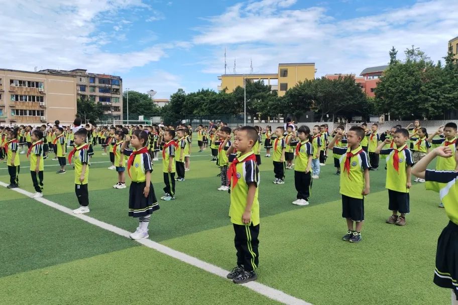 红领巾 爱祖国 | 彭山区各小学举行少先队新队员入队仪式暨“六一”主题活动 第32张