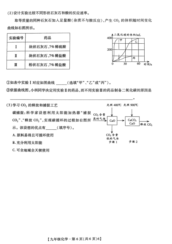 2024年深圳中考物理化学试卷命制说明 第23张