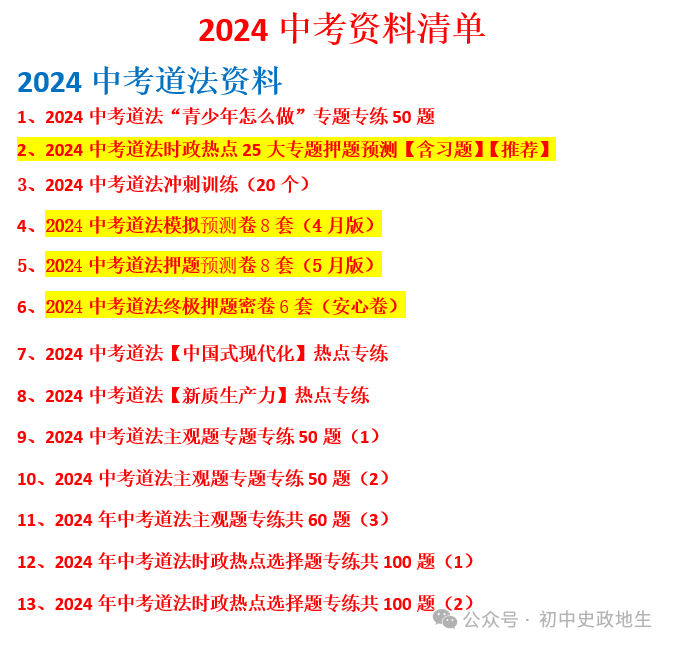 2024年中考历史终极押题密卷(含答案解析)全国通用卷 第5张