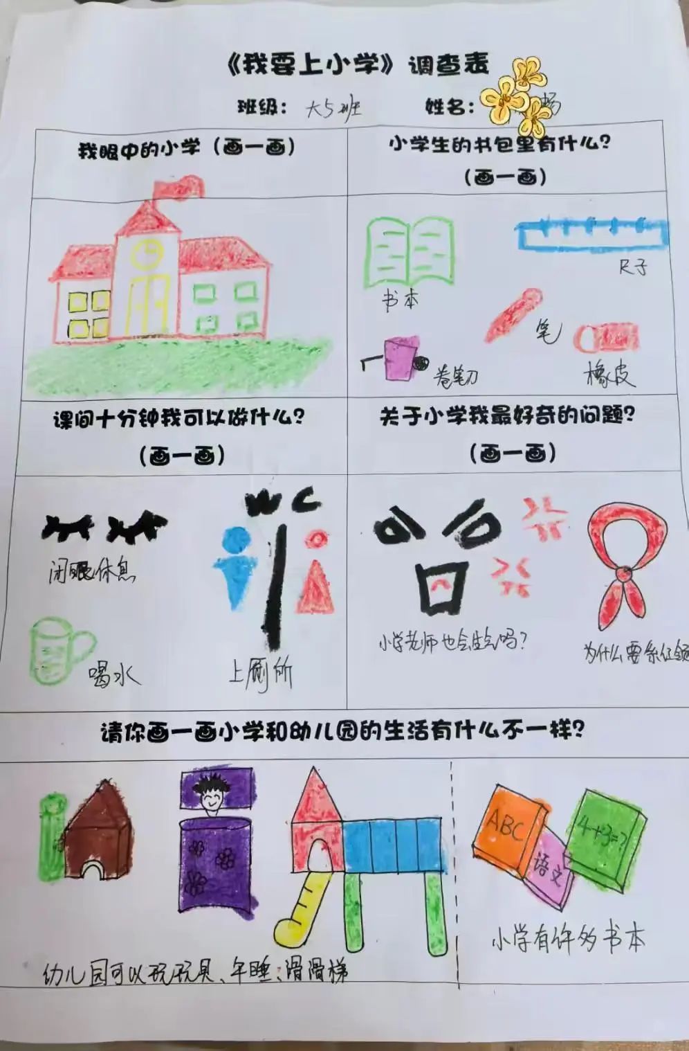 【幼小衔接】初探小学礼遇成长——西安未央名京温润幼儿园走进小学初体验活动 第3张