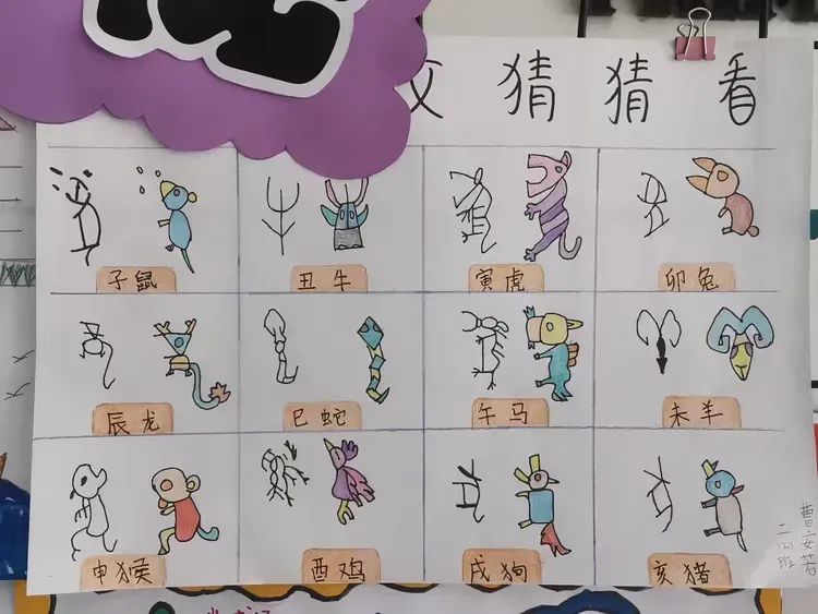 字画相融,创意甲骨——新华区凌云小学二年级语文综合实践活动 第9张