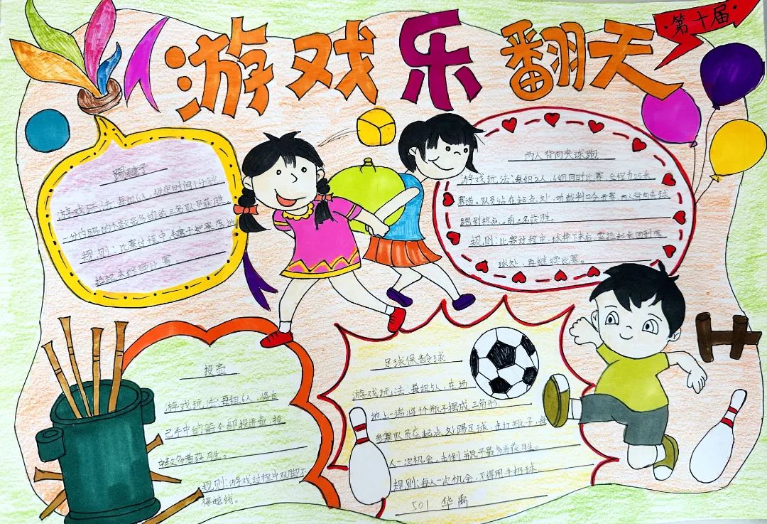 城南新语 | 城南小学第十届“乐翻天”游戏节创意绘画及课间文明小游戏创编风采展示 第4张