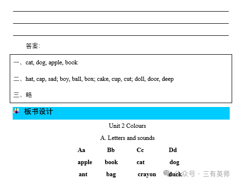 【小学逐课解析9】三年级上册Unit 2-Colours-Part A-Letters and sounds 第9张