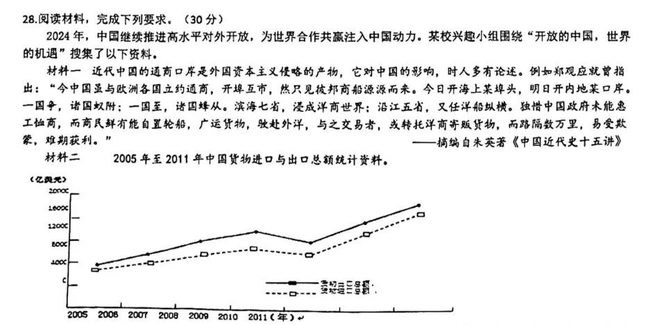 中考文综 | 2024河北省各地三、四模卷含部分答案(又5套) 第56张