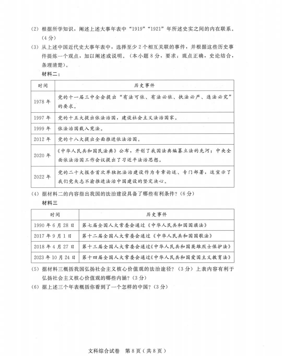 中考文综 | 2024河北省各地三、四模卷含部分答案(又5套) 第29张