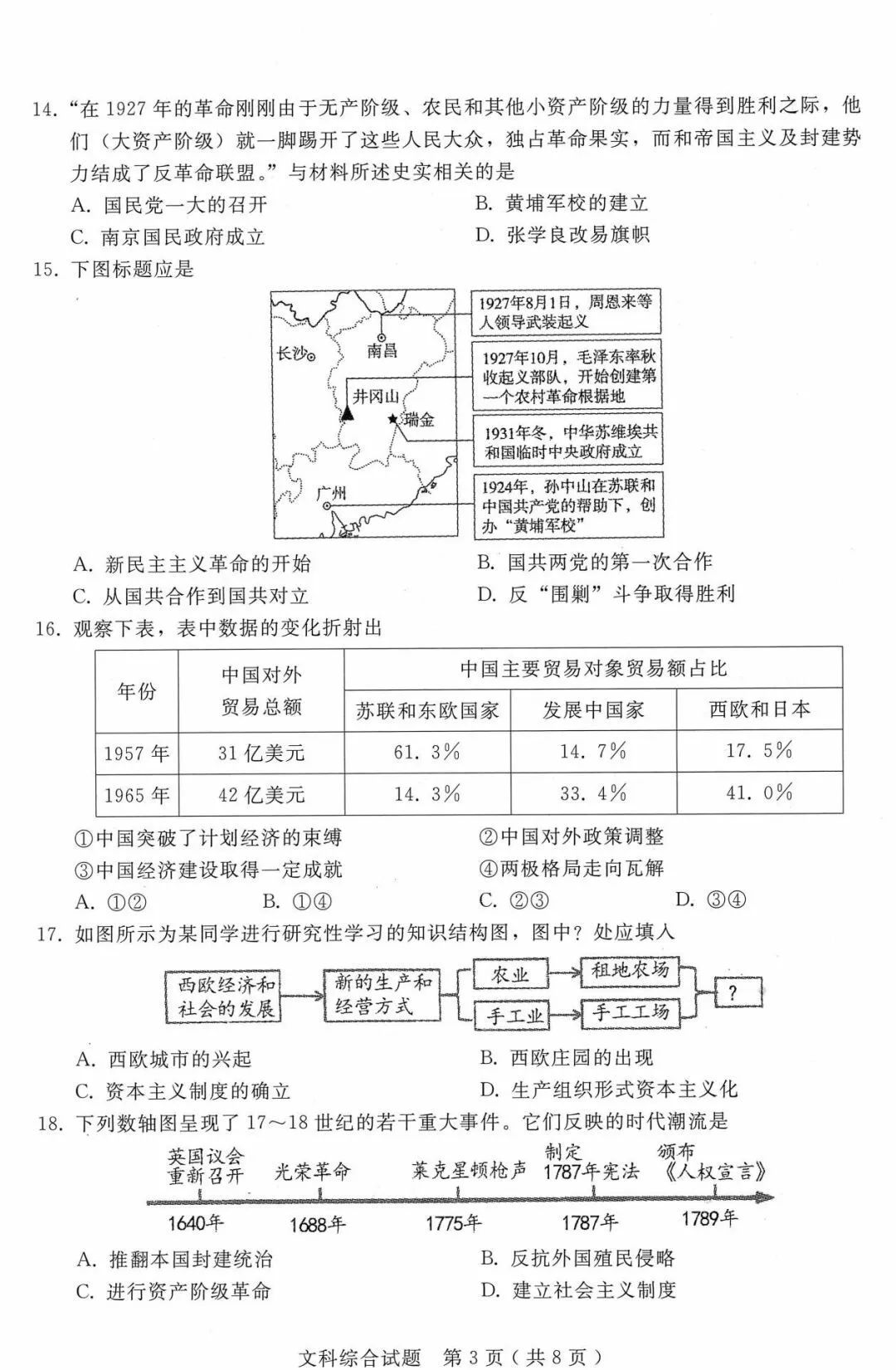 中考文综 | 2024河北省各地三、四模卷含部分答案(又5套) 第81张