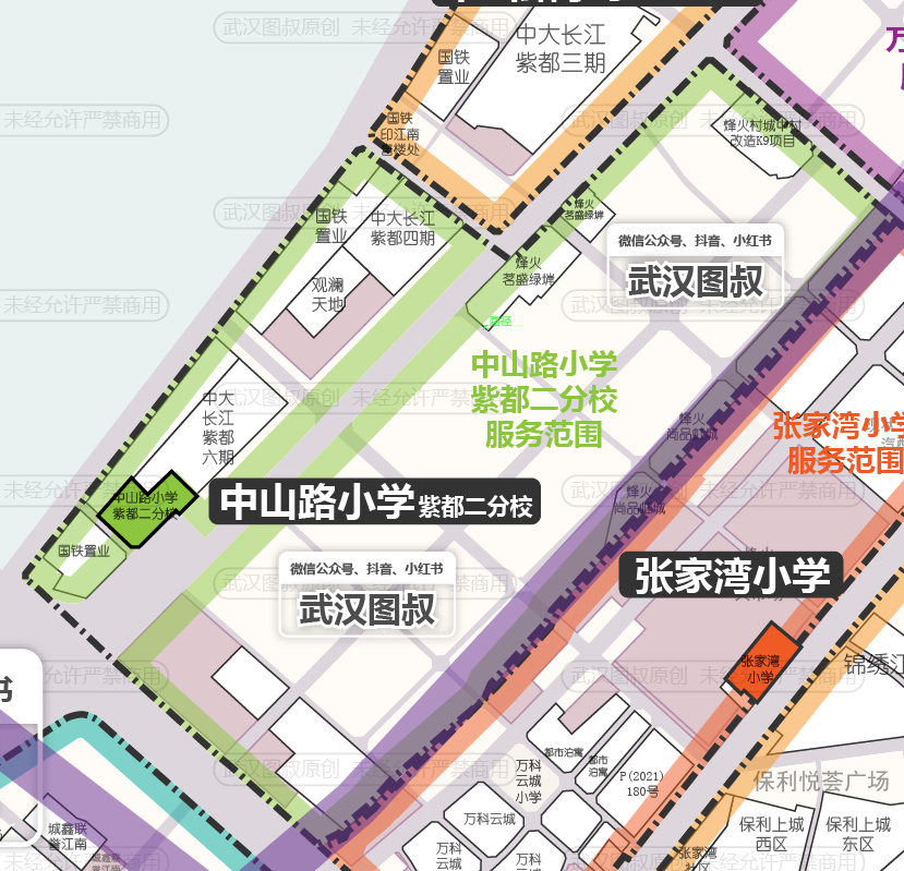 武昌区小学服务范围划分图示(4/4 武昌古城,白沙洲) 第17张