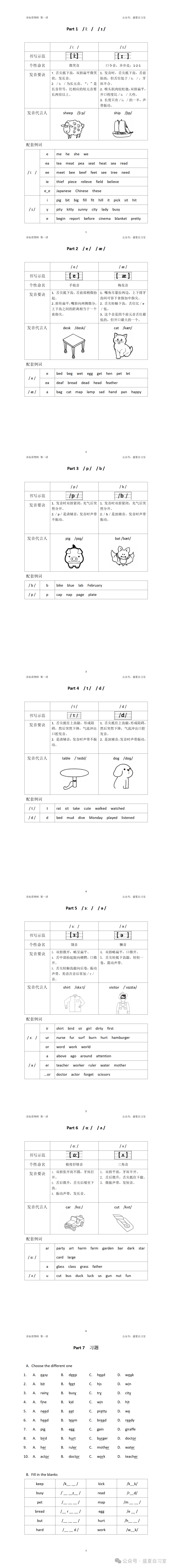 暑假面授 I 小学/初中/音标/语法/ 第28张