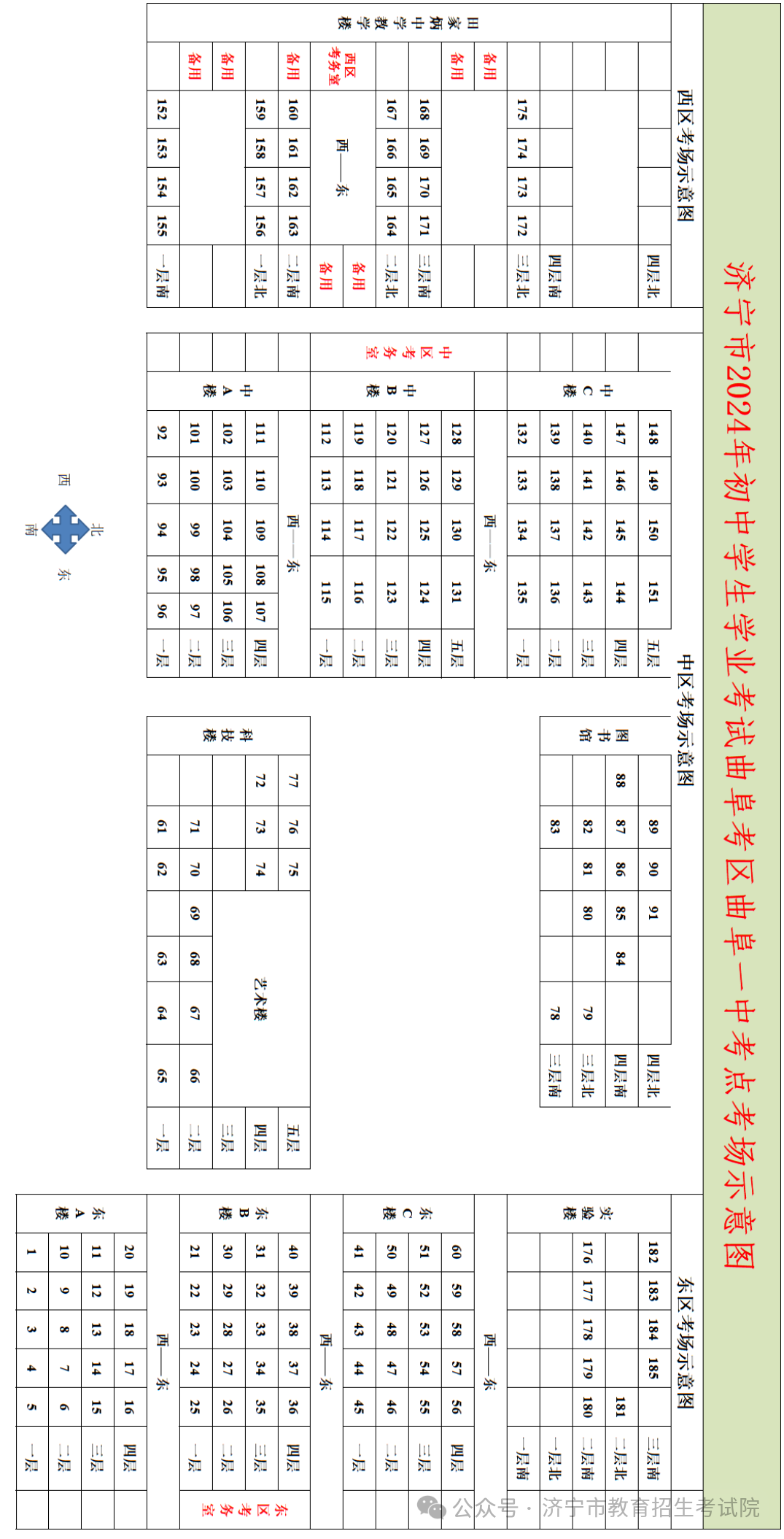 6月13日开考!61个考点!济宁中考考场分布图公布! 第70张