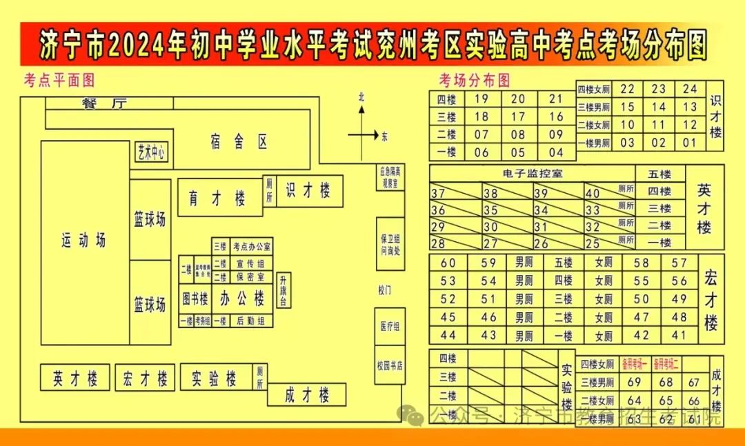 6月13日开考!61个考点!济宁中考考场分布图公布! 第65张