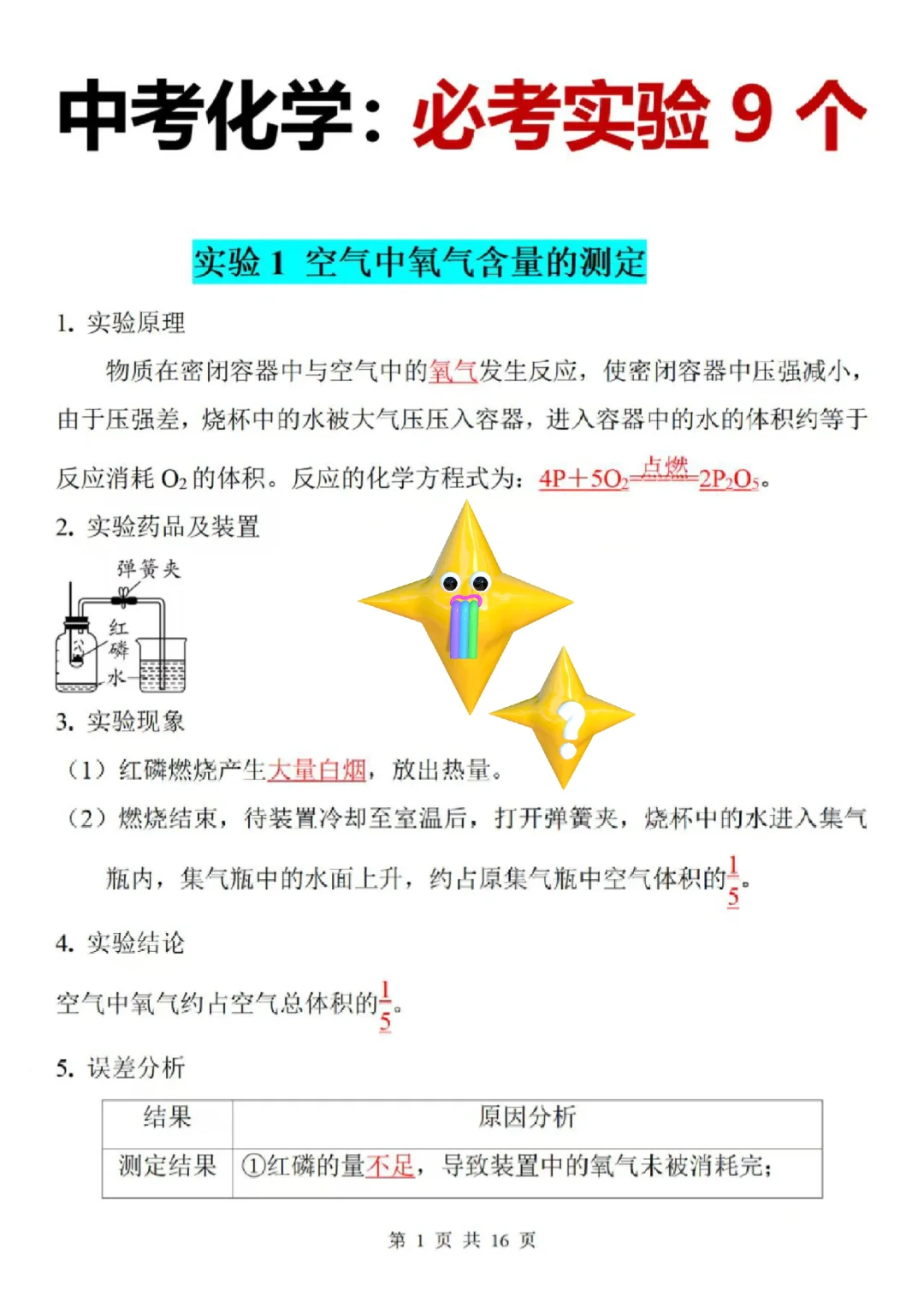 恶心但管用中考化学3小时背完保底90分 第7张