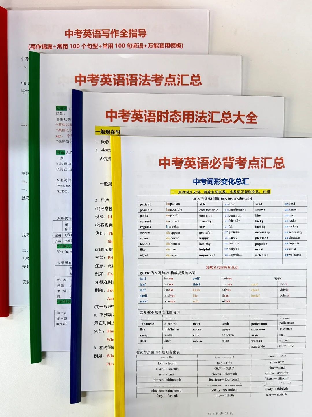 25中考生和家长进❗️中考复习周计划/附资料 第12张