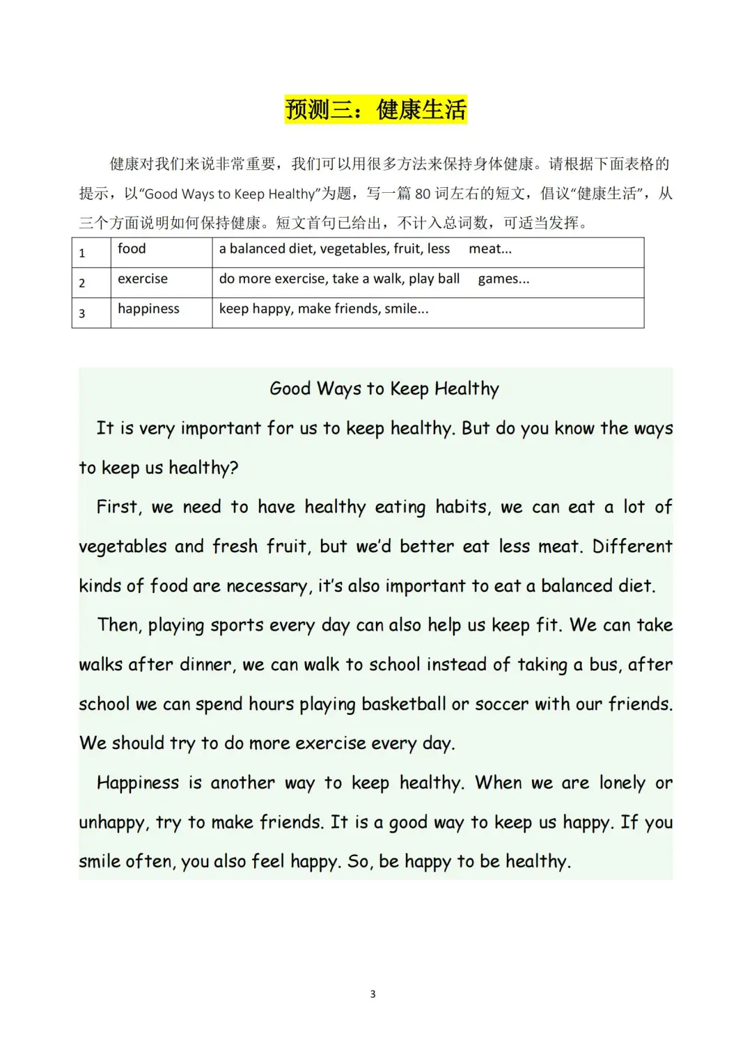 中考英语作文十大预测❗老师内部都在传 第5张