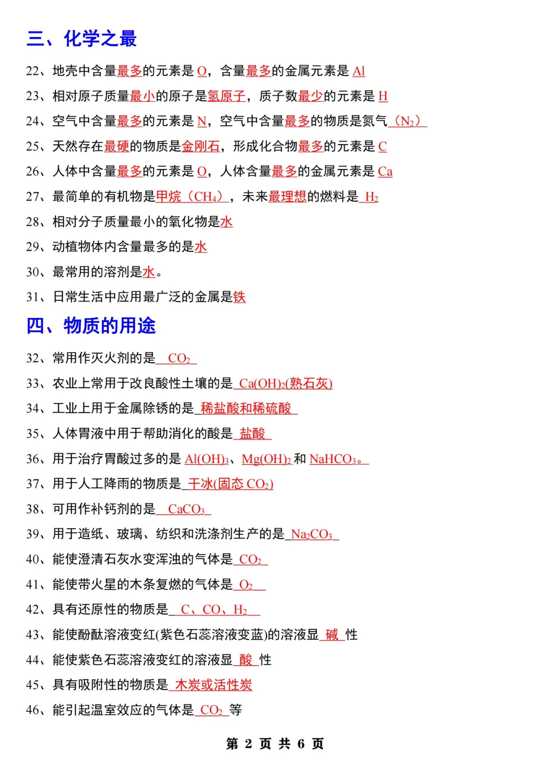 中考化学 131个“题眼” 第3张