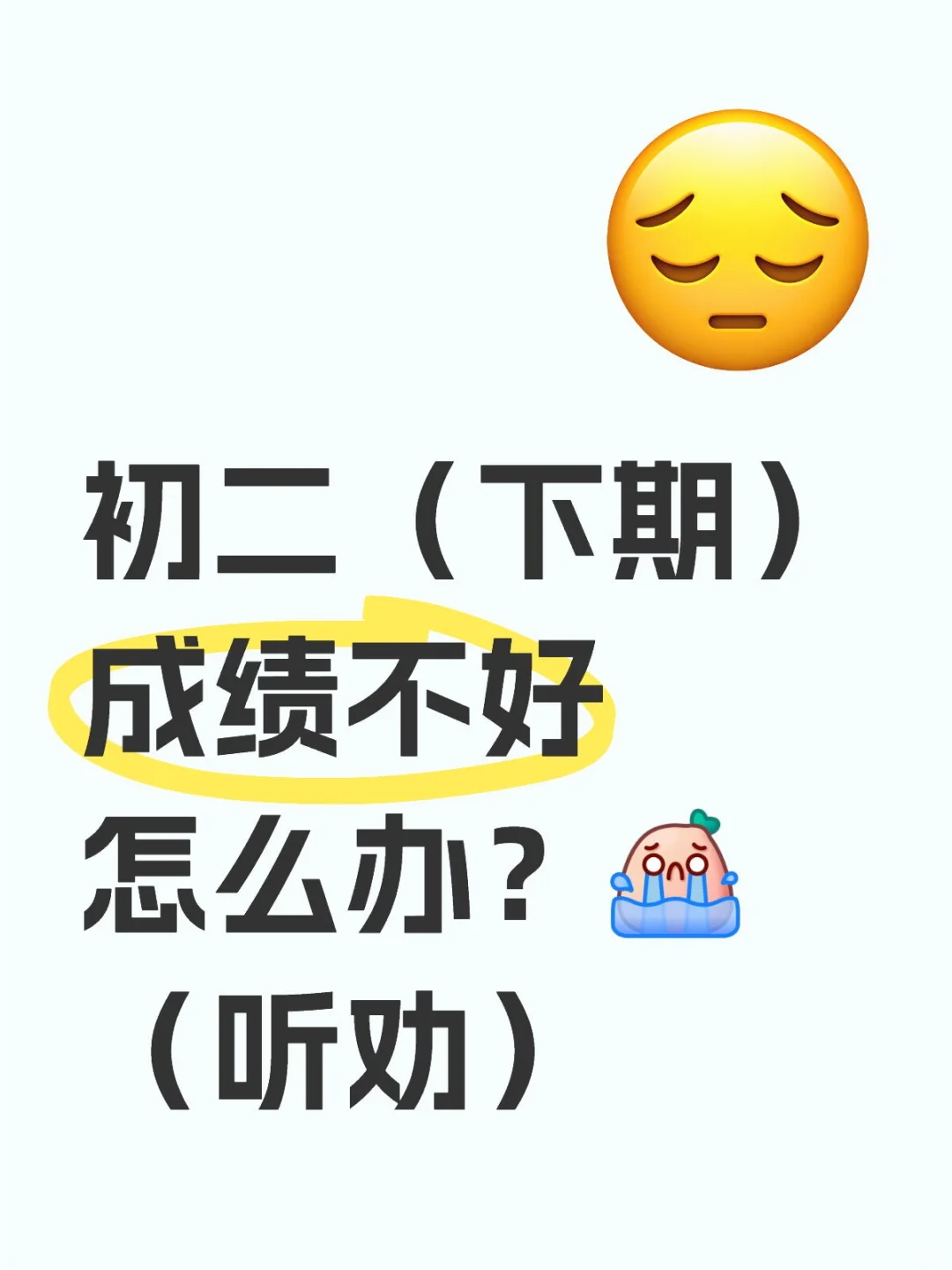 初二成绩不好怎么办 第1张