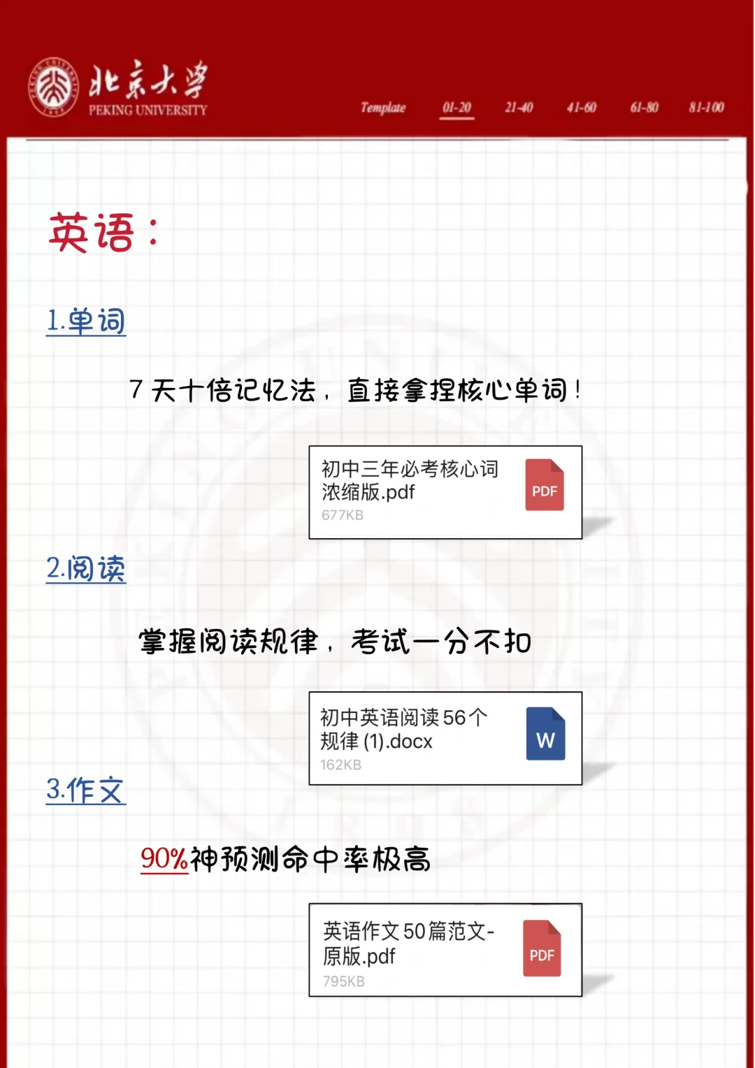 中考倒计时59天，千万别哭着出考场！！ 第7张