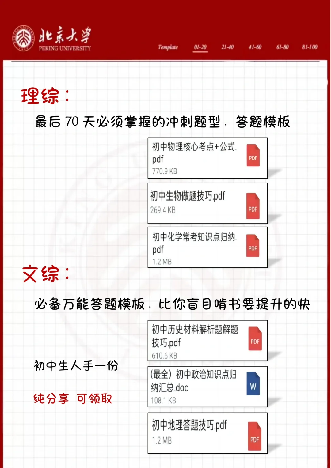 中考倒计时59天，千万别哭着出考场！！ 第1张