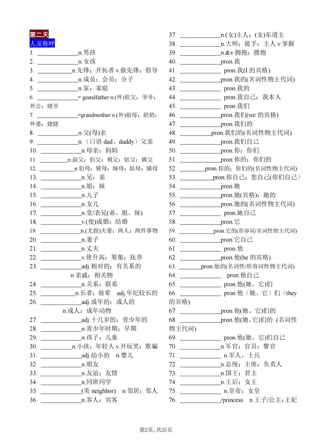 中考英语必背单词1600个，22搞定，来挑战吧 第8张