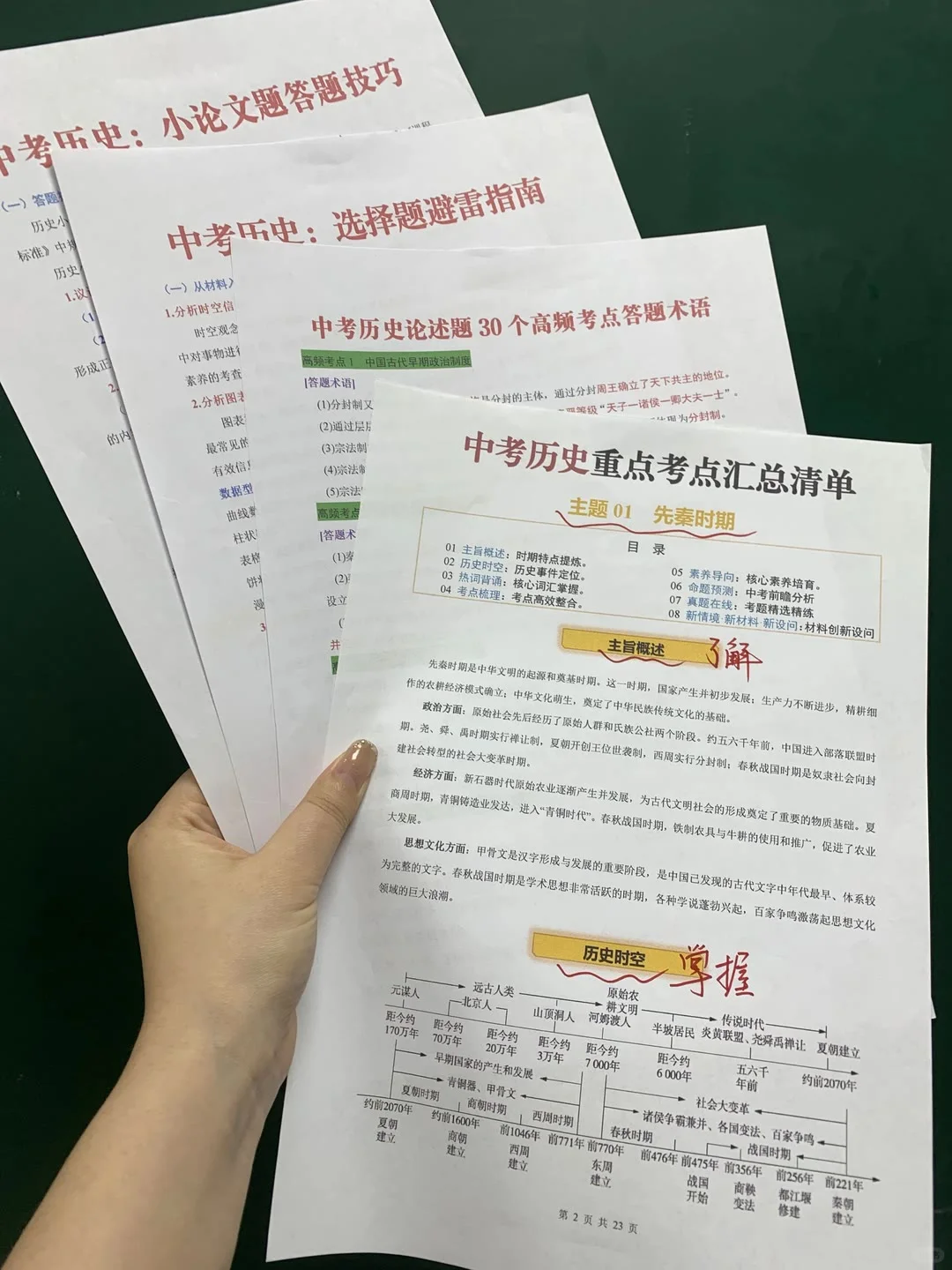 中考历史复习必考45个考点！！有救了 第1张
