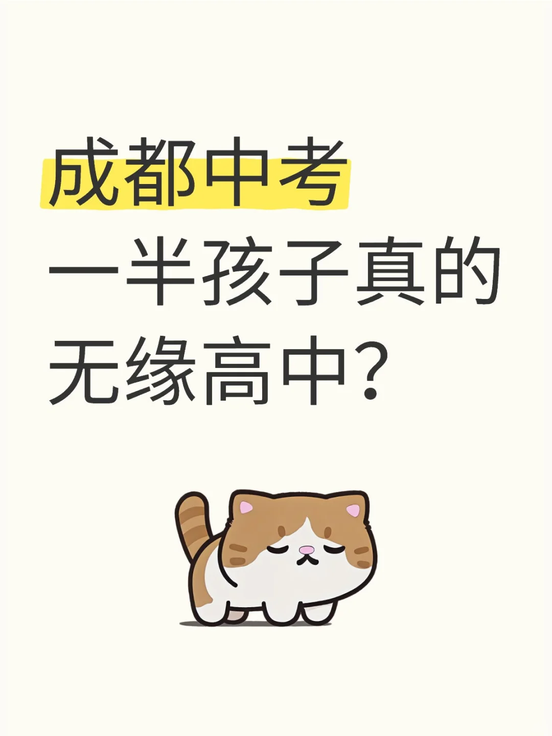 成都中考║一半孩子真的无缘高中？ 第1张