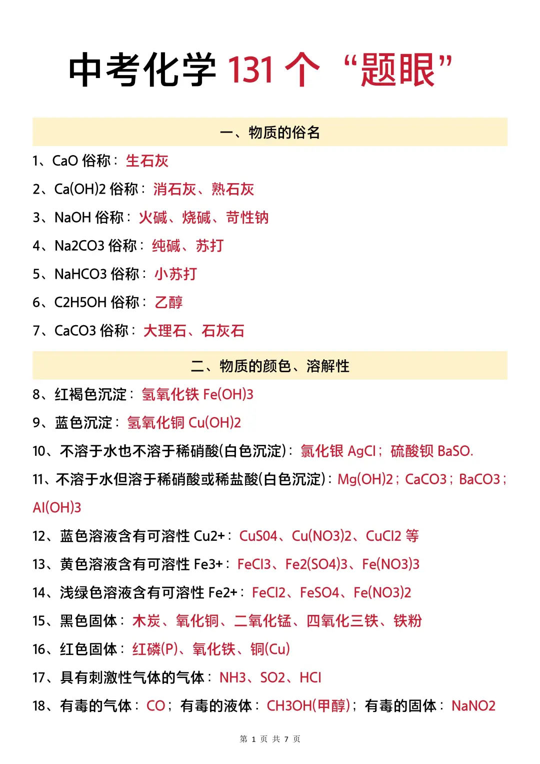 中考化学瞬间不急了，51放心玩，背它！ 第3张