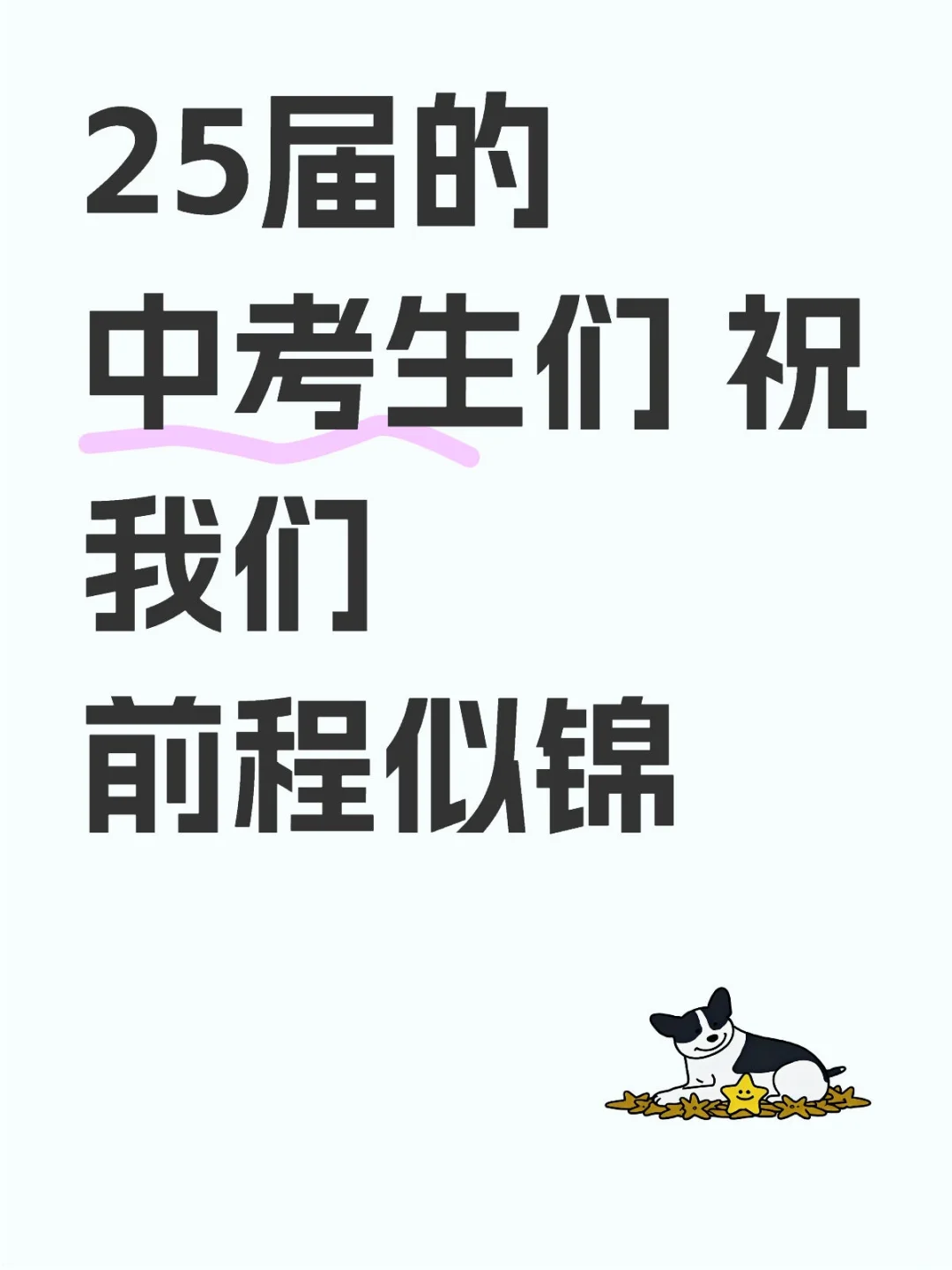 25届中考生必胜 第1张