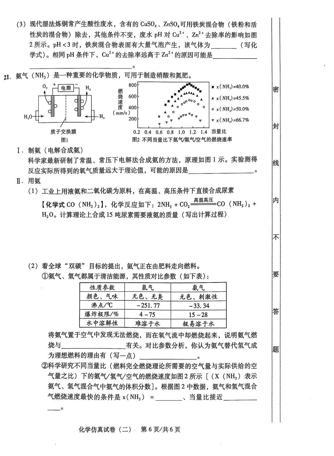 2025中考化学仿真卷（二） 第1张