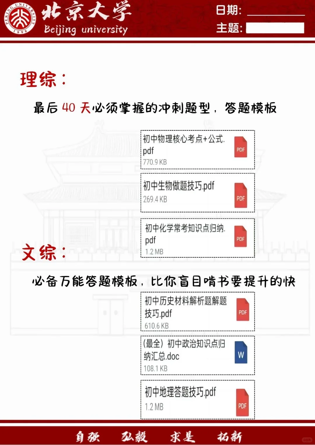 超明智的中考布局规划，值得参考！ 第1张