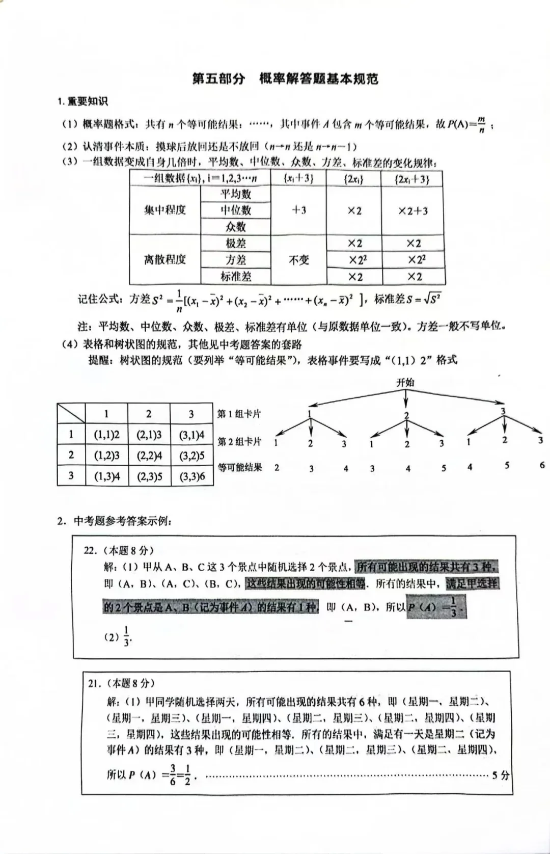 河北中考数学答题规范！ 第9张