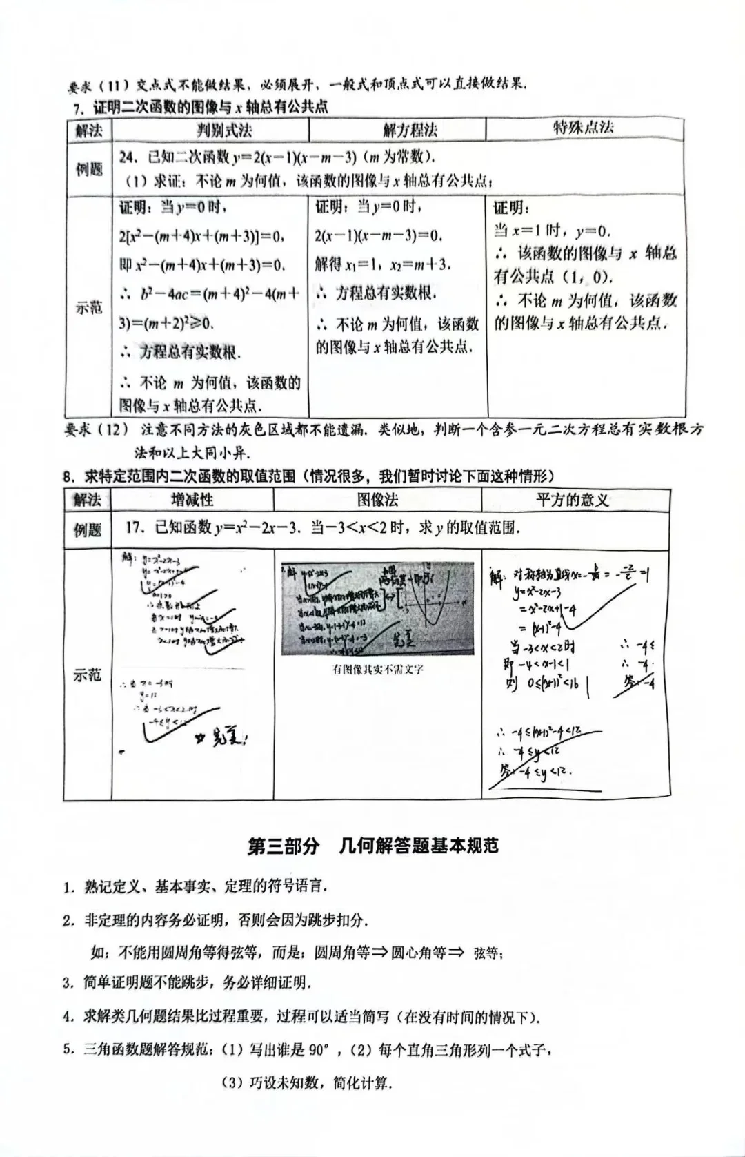 河北中考数学答题规范！ 第6张