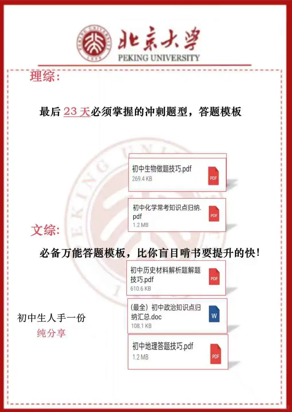 初三玩命 24 天也能上重高没有计划的直接抄 第1张