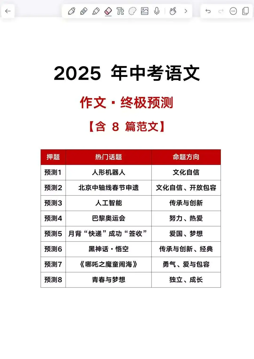 姐二十天极限拿下中考（差生版） 第8张