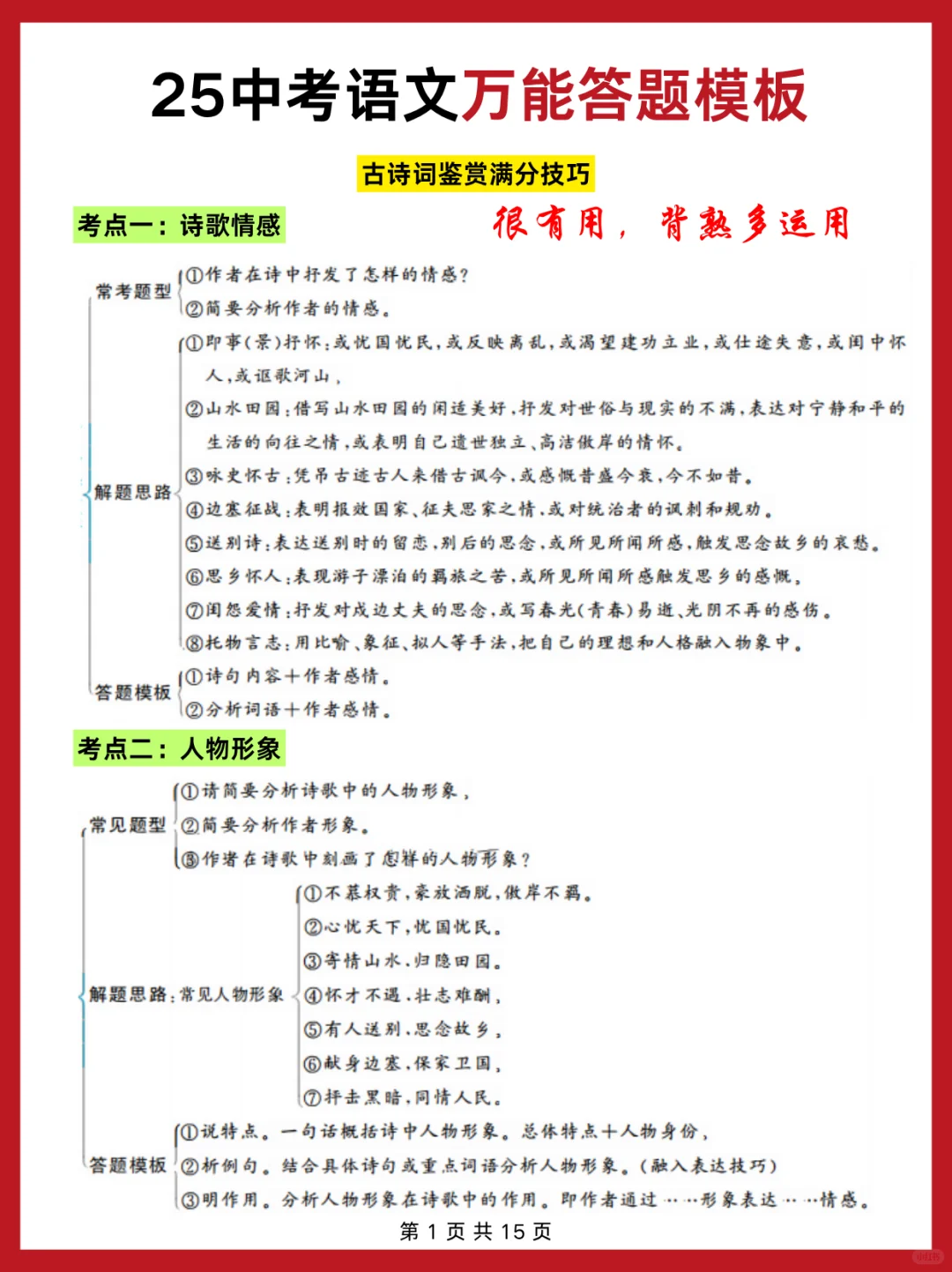 巨累，但20天能极限拿下中考（差生上岸版） 第6张