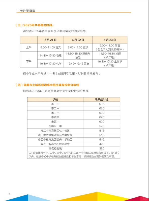 邯郸宝子们！都拿到25邯郸中考指南了吗🙋 第1张