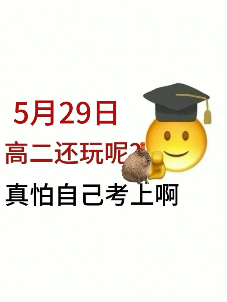高二还玩呢真以为自己会考上啊 第2张