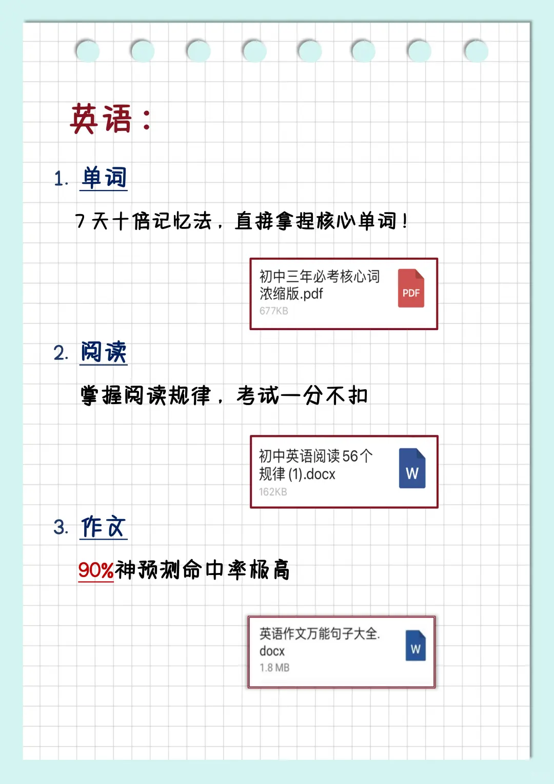 初三玩命12天逆袭上重高！！ 第6张