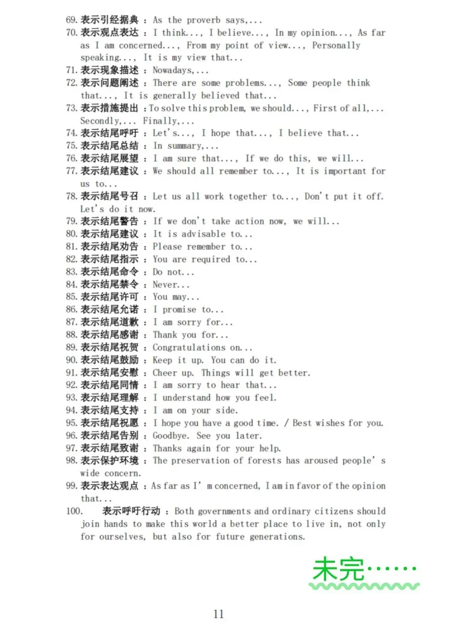 中考英语｜重点班老师写作全指导（wan能模版） 第1张