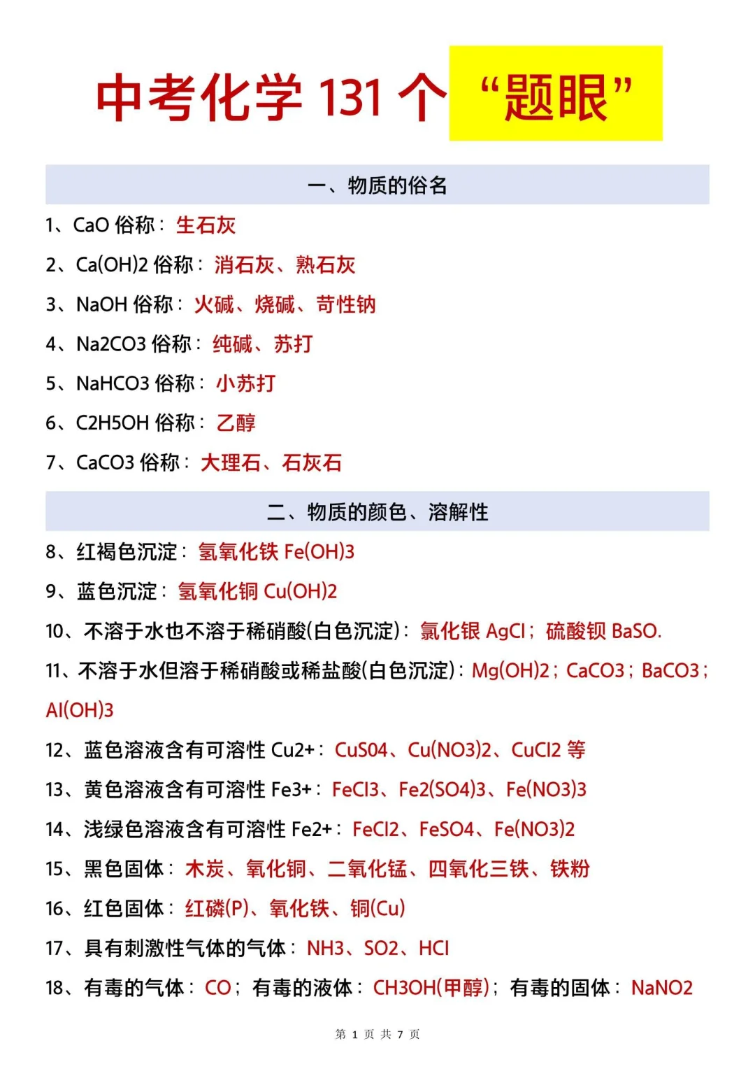 化学别裸考！！ 第3张