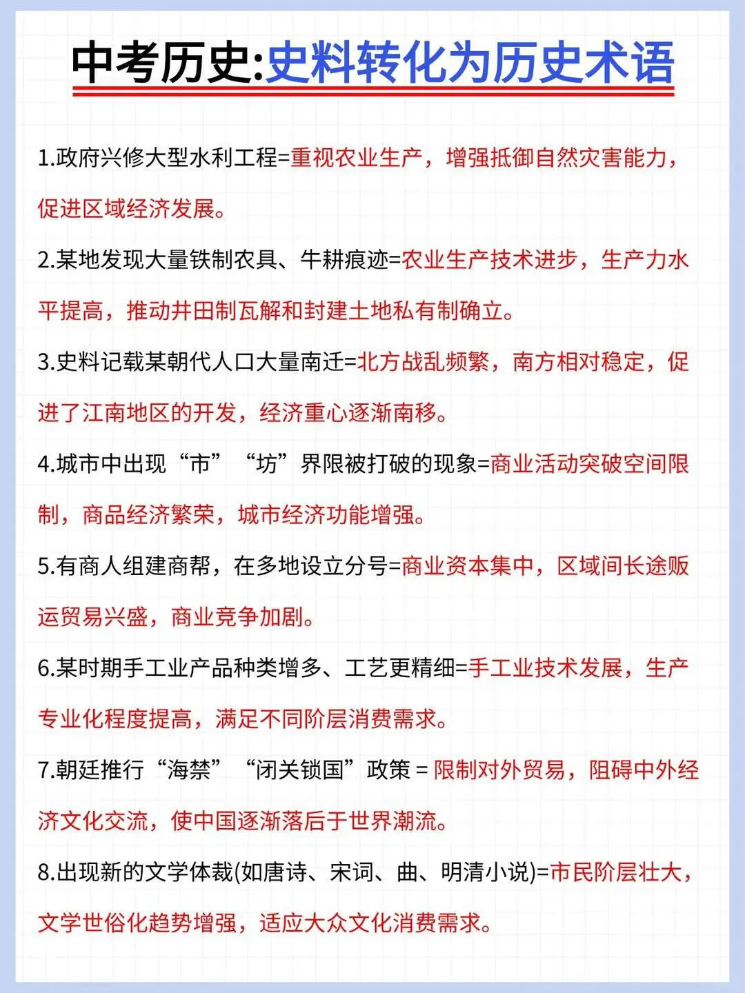 中考历史别裸考3小时救命版 第1张
