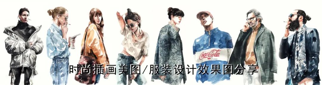 商业度假风格-服装设计稿(效果图)!