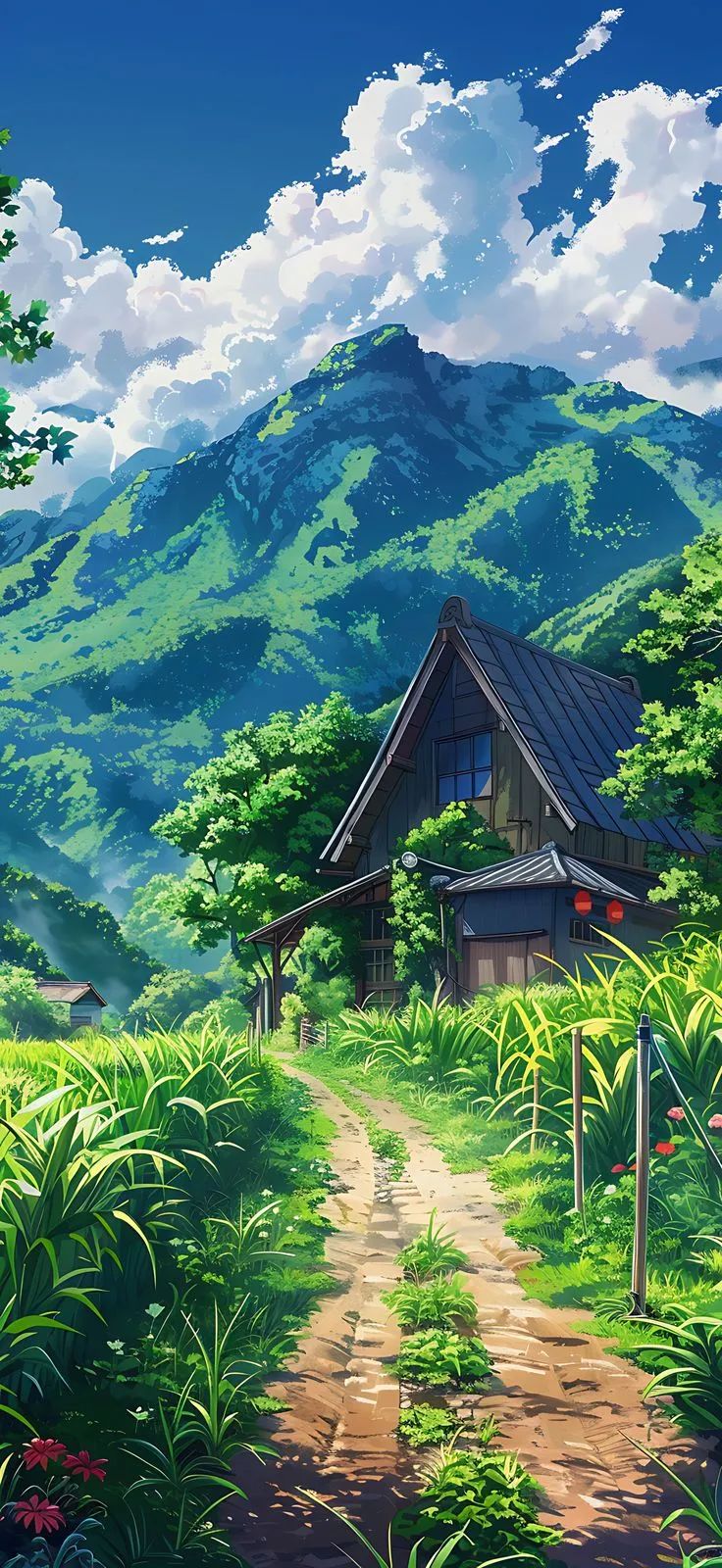 治愈系壁纸丨想在这样的山野小屋度假