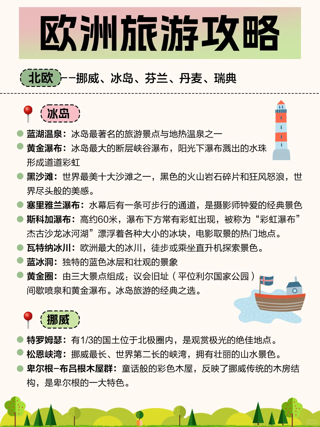 欧洲会惩罚每个不做攻略的人😭懒人速进