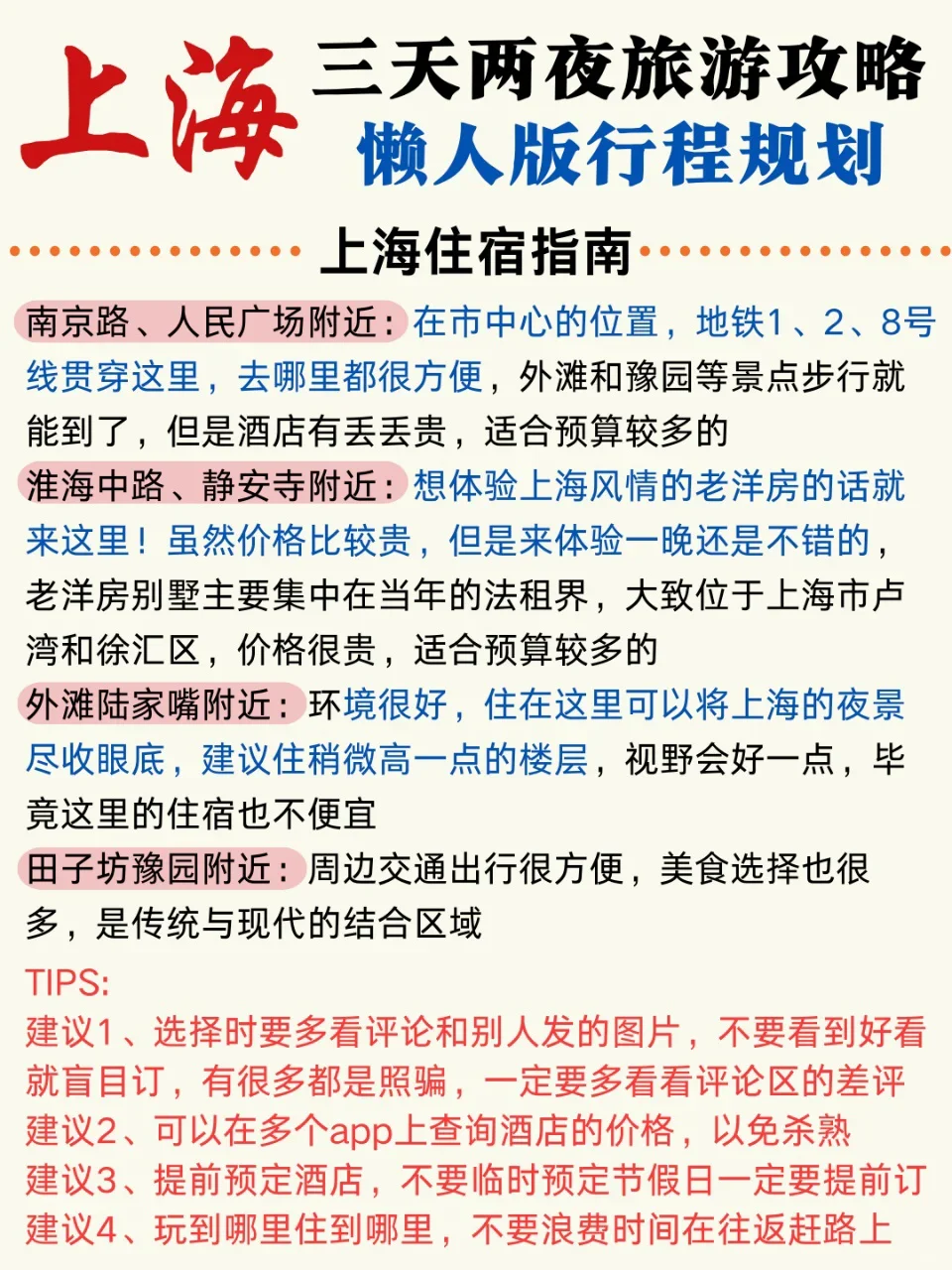 手绘上海旅游地图🗺跟着攻略走不踩雷🎉