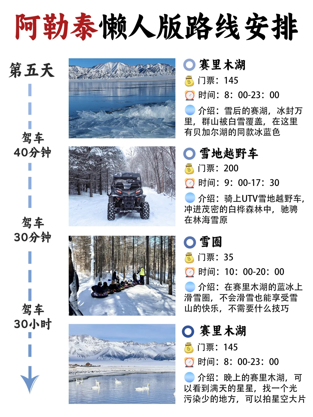 11-12月冬游阿勒泰路线，第一次来就这样玩